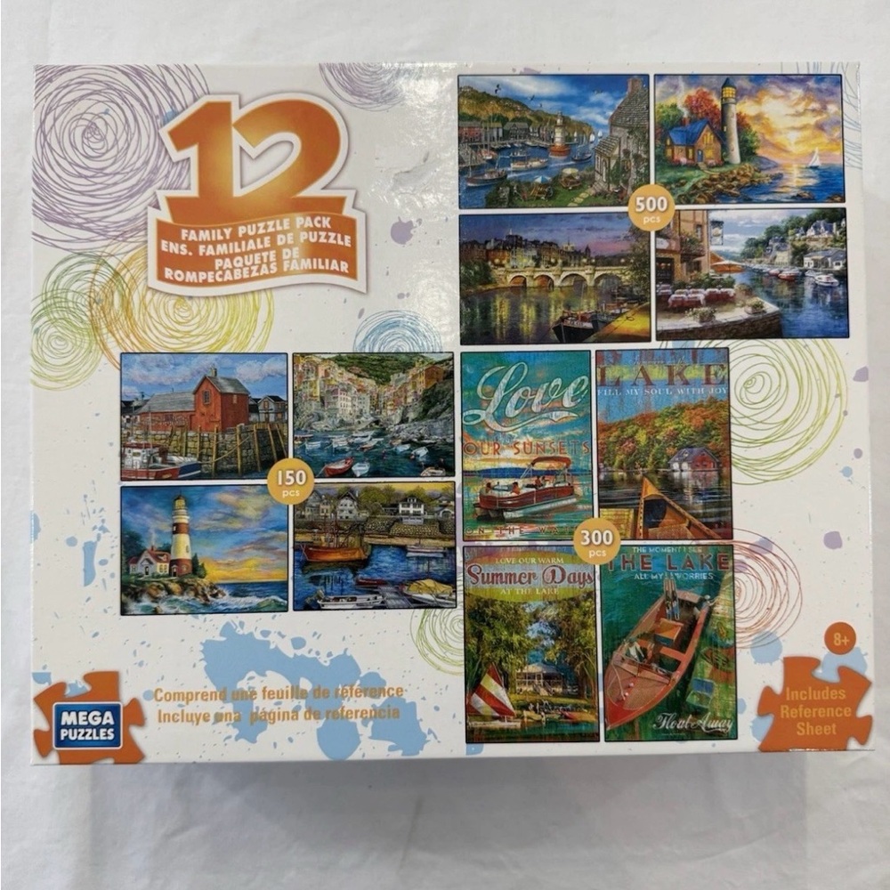 Mega Puzzles 12 Family Puzzle‎ Pack
